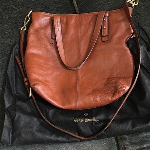 Vera Bradley Tan Shoulder Bag with Vintage Appeal